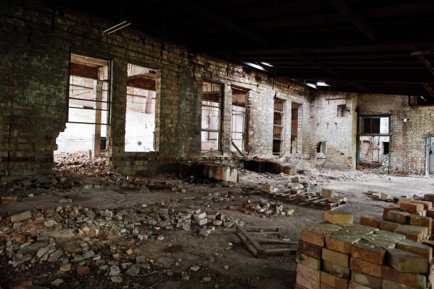 istock Industrial abandoned factory. 1166425853