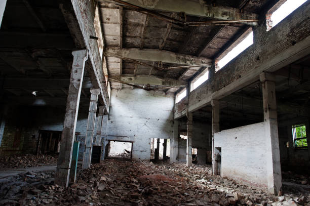 istock Industrial abandoned factory. 1166425865