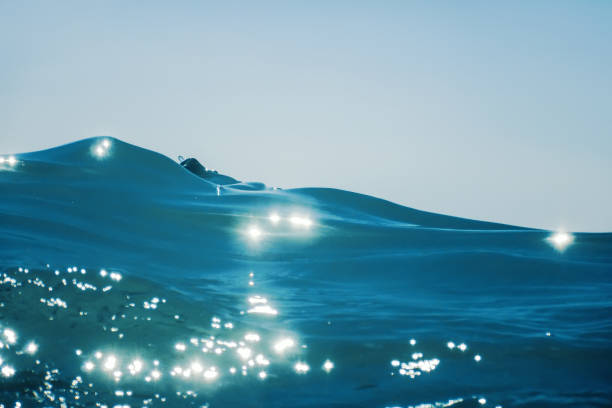 istock Sea wave close up, low angle view water background 1166426016