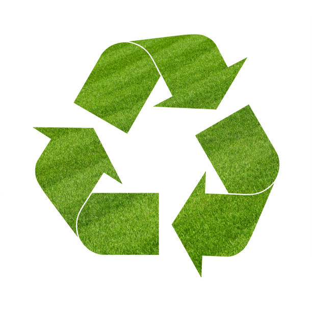 istock Illustration recycling symbol of green grass 1166428030