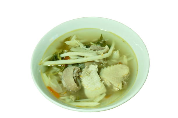 istock spicy boiled bamboo shoot with chop chicken soup 1166434922