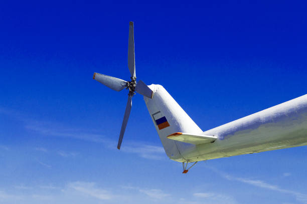 istock The tail of a helicopter. 1166443068