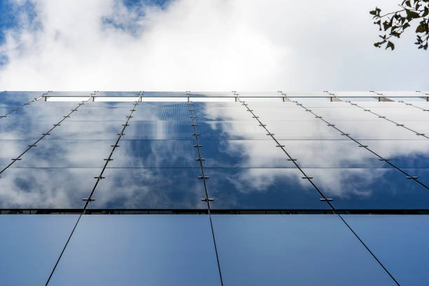 istock Glass And Aluminum And Blue Sky And Modern Architecture. 1166447108