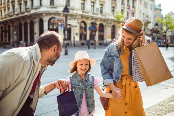 istock Family out Shopping 1166448405