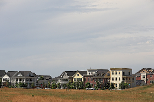 Vista del barrio residencial en Colorado photo