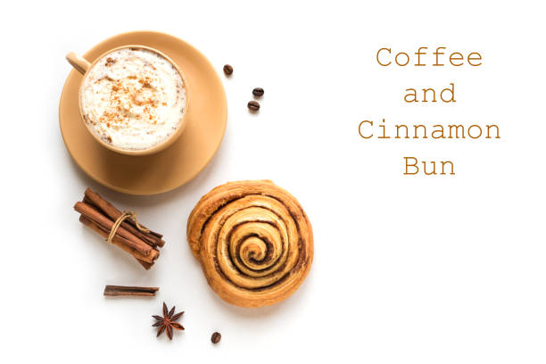Pumpkin Spice Latte and Cinnamon Bun
