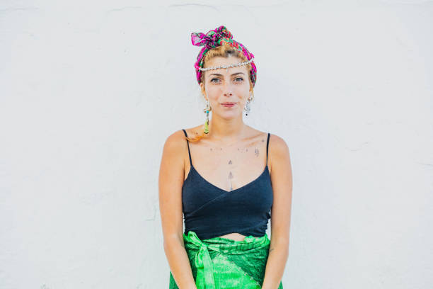 istock A boho Styled young beautiful woman outdoors in a warm summer day 1166450904