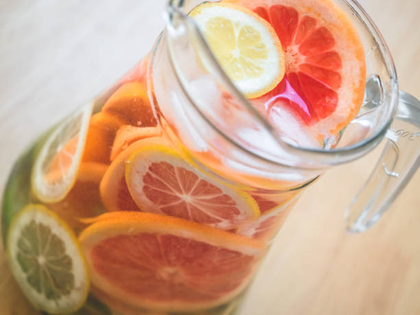 istock Fruit in a jug with fresh water 1166451458