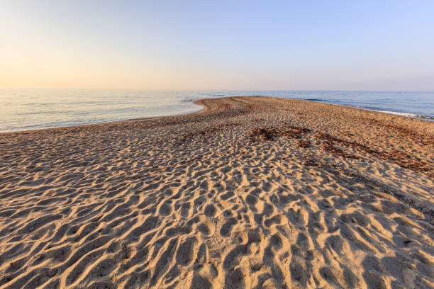 sunrise in Possidi Cape beach, Greece