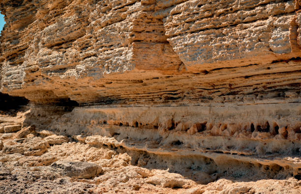 beautiful sandy rocks by the sea