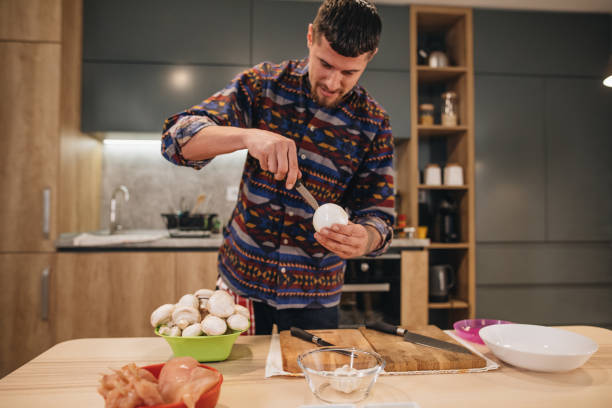 istock Modern hipster cooking at home 1166463650
