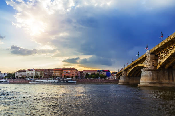 istock Storm Clouds over the Margit Bridge on the Danube in Budapest Hungary 1166463756