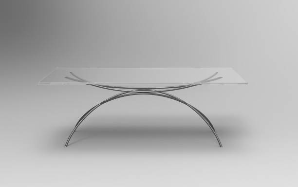 istock steel tubular office table 3d illustration on a grey background 1166468159