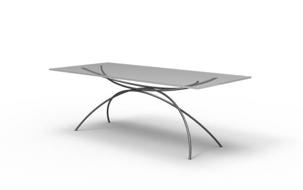 istock steel tubular office table 3d illustration on a grey background 1166468217
