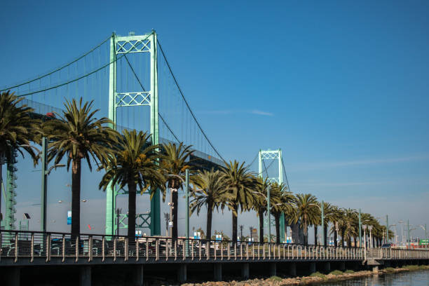 istock View of Vincent Thomas Bridge in San Pedro during day 1166468430