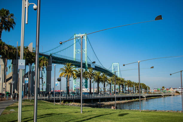istock View of Vincent Thomas Bridge in San Pedro during day 1166468621