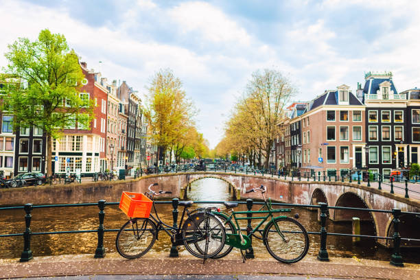 istock Cityscape of Amsterdam canals 1166468780