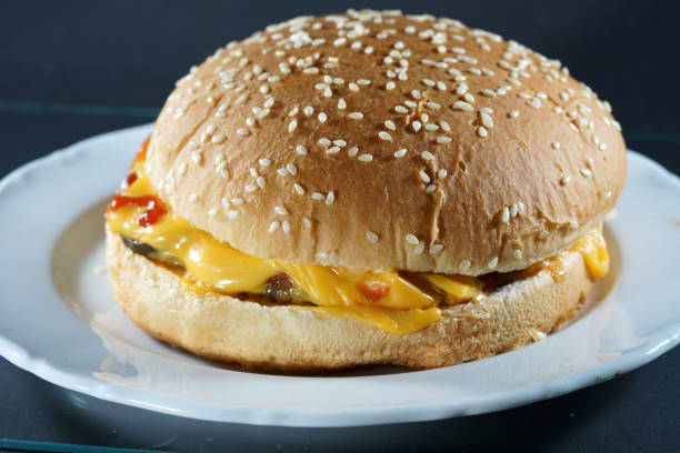 istock Tasty hamburger in your own kitchen crafted from beef 1166470124