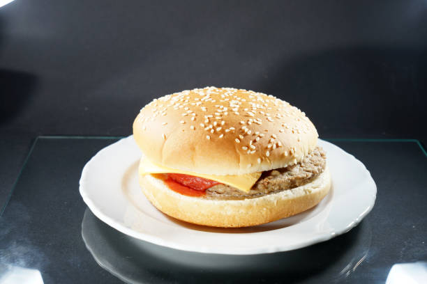 istock Tasty hamburger in your own kitchen crafted from beef 1166470879