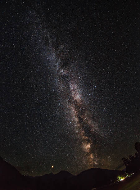 istock The Milky Way and Mars (left). Single frame. Polyana Taulu, Arkhyz 1166473085