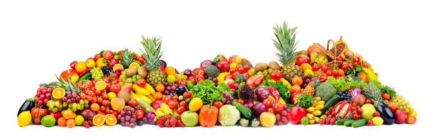 istock Big pile fruits and vegetables 1166475560