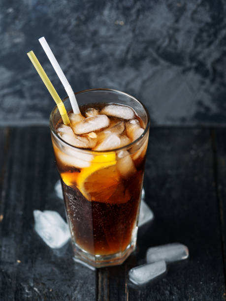 istock Classic long island iced tea, cocktails with strong drinks . Vodka,gin, rum, tequila and lemon juice with Cola and ice 1166477244