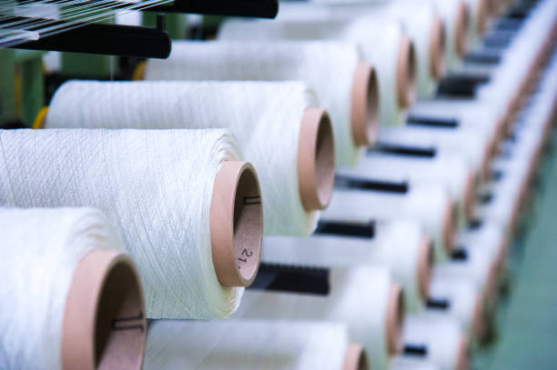 istock Industrial fabric production line 1166486665