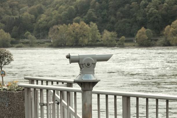 istock Telescope above the river Rhine (Germany, Europe) 1166488840