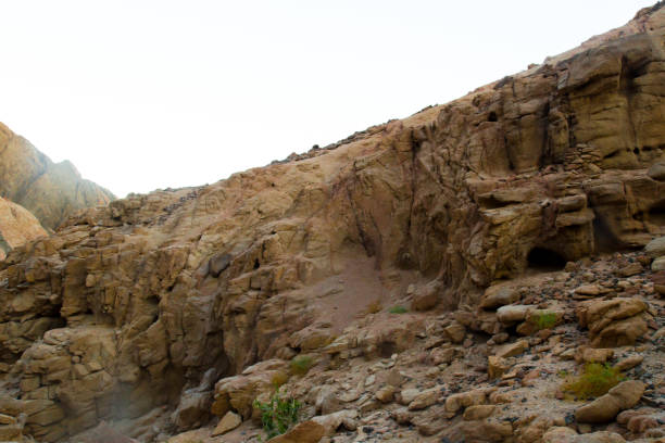 istock Mountains and rock formations in the sinai desert 1166488882