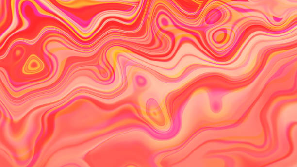 Coral Living Peachy Purple Yellow Wave Bubble Pattern Ombre Colorful Background Liquid Abstract Pink Orange Marbled Effect Pretty Spring Summer Texture Coral Living Peachy Purple Yellow Wave Bubble Pattern Ombre Colorful Background Liquid Abstract Pink Orange Wavy Pretty Spring Summer Texture Digitally Generated Image Fractal Fine Art frequency photos stock pictures, royalty-free photos & images