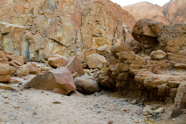 istock Mountains and rock formations in the sinai desert 1166497355