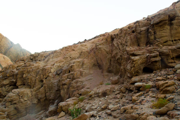 istock Mountains and rock formations in the sinai desert 1166497579