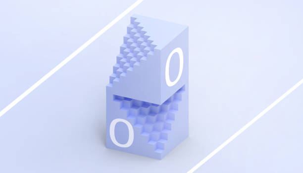 istock Rectangular box blue of mathematics and technology and a simple and beautiful business creative concept in blue background - 3D rendering 1166503322