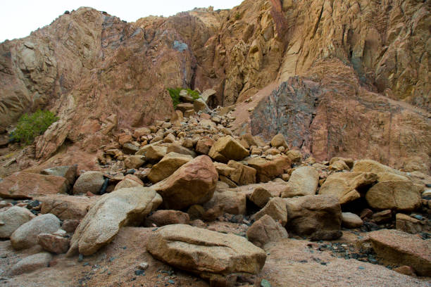 istock Mountains and rock formations in the sinai desert 1166507852