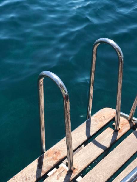istock Sea ladder on a boat 1166507999