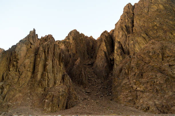 istock Mountains and rock formations in the sinai desert 1166509808