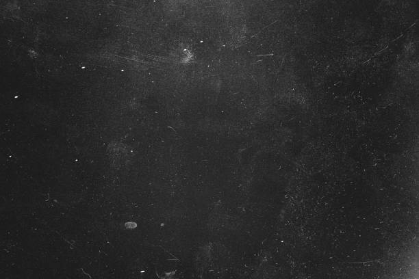 staub kratzt schwarze hintergrund beunruhigt schicht - struktureffekt fotos stock-fotos und bilder