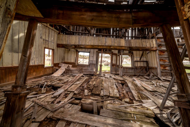 istock Old movie set from Gunsmoke interior falling down from time 1166517787