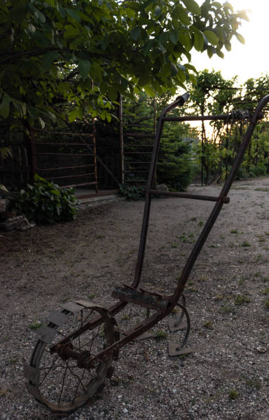 istock old rusty device for manual plowing and cultivating the countryside 1166534392
