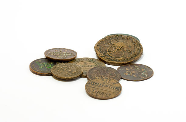 Old coins of Russian Empire Old coins of Russian Empire elizabeth i of england photos stock pictures, royalty-free photos & images