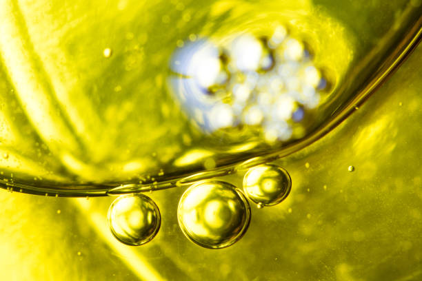 istock texture of oil on the water surface, smooth bubbles 1166539426