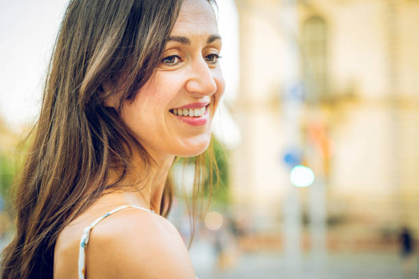 istock Beautiful woman in Barcelona 1166544653