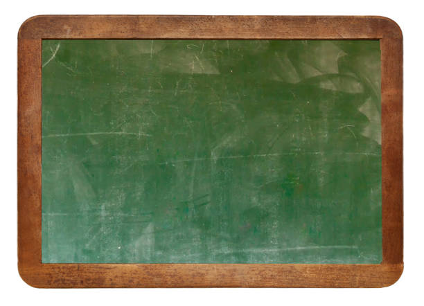 istock Empty green chalkboard texture hang on the white wall. double frame from greenboard and white background. 1166547884