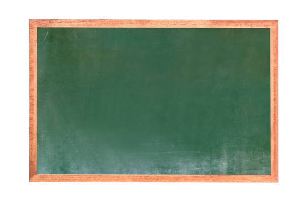 istock Empty green chalkboard texture hang on the white wall. double frame from greenboard and white background. 1166547924
