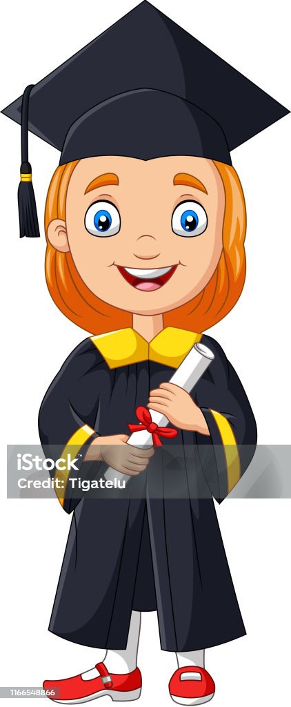 Ilustración de Chica De Dibujos Animados En Traje De Graduación Sosteniendo Un Diploma y más Vectores Libres de Derechos de Niño - iStock Ilustración de Chica De Dibujos Animados En Traje De Graduación Sosteniendo Un Diploma y más Vectores Libres de Derechos de Niño - iStock