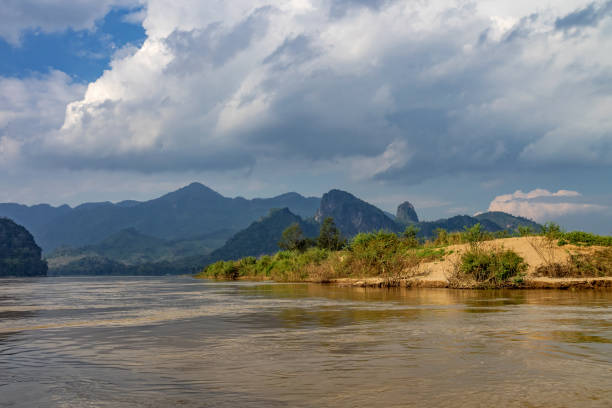 istock Boat trip on the Mekong River Luang Prabang ,Laos 1166554935