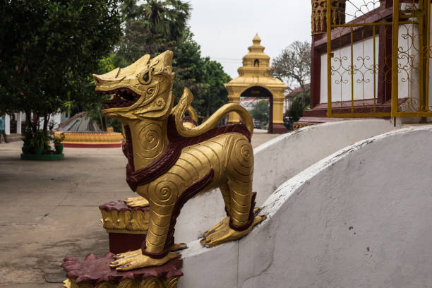 istock Wat Manorom - an ancient Buddhist temple in Luang Prabang Laos 1166556416