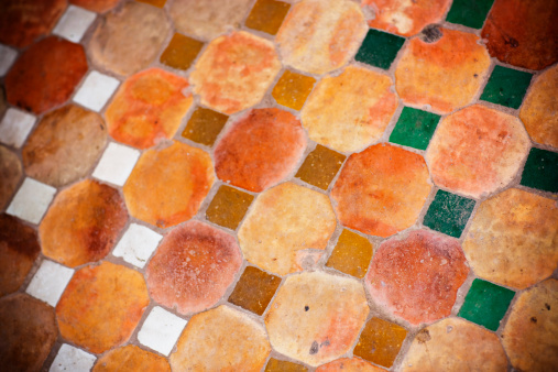 Colorful Tiles in Marrakesh.