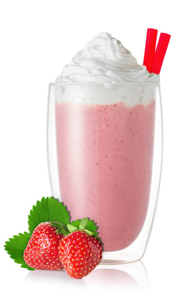 istock strawberry milkshake in glass 1166559128