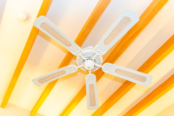 istock Electric ceiling fan decoration interior of room 1166561665